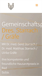 Mobile Screenshot of gemeinschaftspraxis-starrach.de