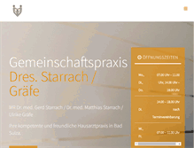 Tablet Screenshot of gemeinschaftspraxis-starrach.de